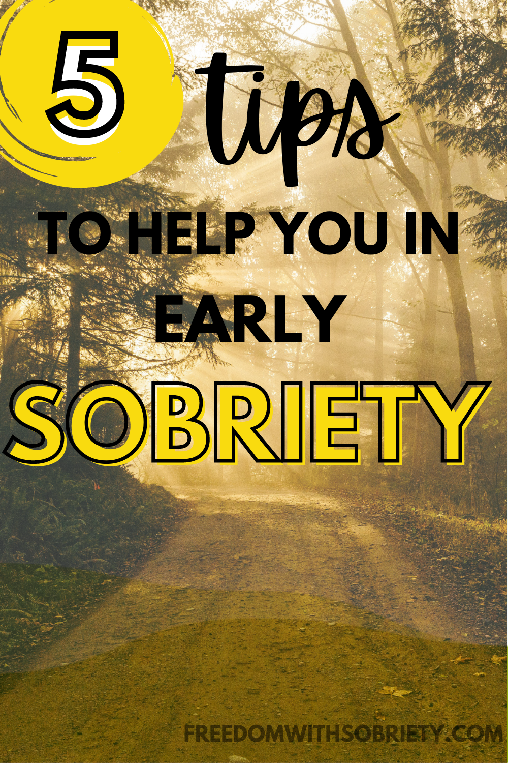 5 Tips For Early Sobriety - Freedom With Sobriety